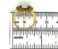 10k Yellow Gold Large Victorian Opal Ring with Seed Pearls (#J4790)