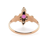 10k Rose Gold Victorian .24ct Ruby Ring Jewelry (#J5654)