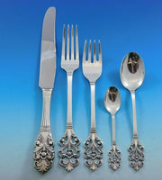 Viking Rose by Marthinsen Norway Sterling Silver Flatware Set Service 48 pcs