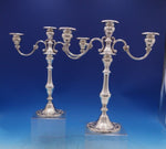 Chantilly by Gorham Duchess Sterling Silver Candelabra Pair 3-Light #750 (#6897)