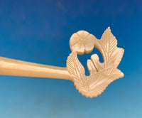 Gilt Bronze Tussie Mussie Posey Posy Holder with Turquoise (#J1329)