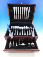 Mary II by Lunt Sterling Silver Flatware Set for 8 Service 57 pcs M Monogram