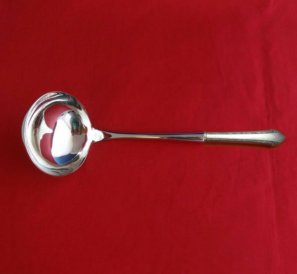 Chased Romantique by Alvin Sterling Silver Soup Ladle HHWS  Custom Made 10 1/2"