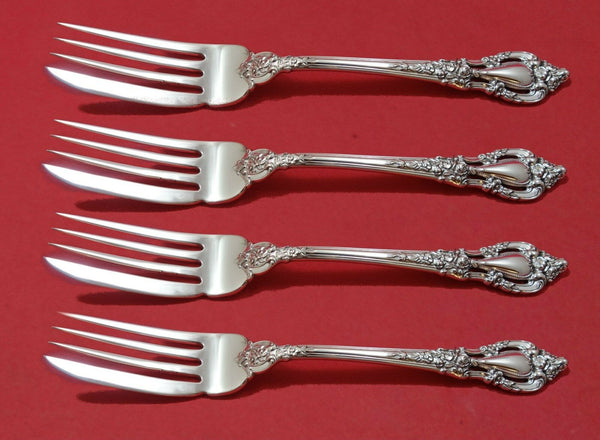 Eloquence by Lunt Sterling Silver Fish Fork Set 4pc AS Custom Made 7 3/8"