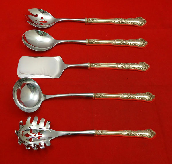 Pansy by International Sterling Silver Hostess Set 5pc HHWS  Custom Made