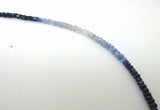 Genuine Natural Blue Sapphire Bead Necklace w/ 2.59ct Cabochon Sapphire (#J3752)