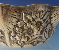 Repousse by Whiting Sterling Silver Fruit Bowl with Floral & Shell Design #0083