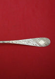 Old English Antique Eng w/ Flowers Dominick Haff Sterling Pastry Fork Square