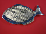 Wilton Armetale Large Fish Tray + 2-pc Fairfax by Gorham Sterling Serving Set