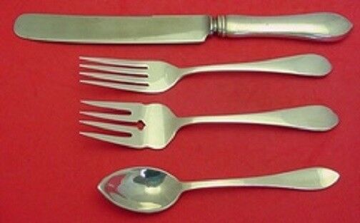 Pointed Antique By Reed Barton Dominick Haff Sterling Regular Size Setting 4pc