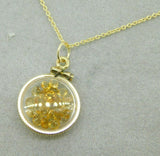 Vintage Shaker Locket 12K Gold Filled Gemstones Pendant