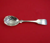 Fiddle by Porter Blanchard Sterling Silver Sugar Spoon Shell 6 1/8" Serving