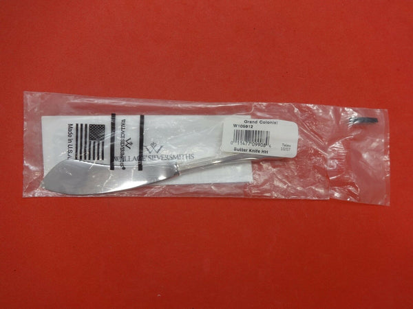 Grand Colonial by Wallace Sterling Silver Master Butter HHWS 6 3/4" New