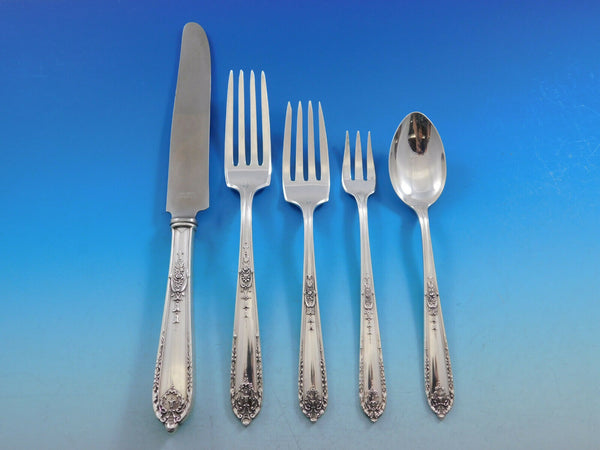 Della Robbia by Alvin Sterling Silver Flatware Set for 12 Service 72 pcs Regular