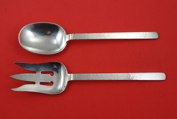 Commonwealth by Porter Blanchard Sterling Silver Salad Set 2-pc Hand Hammered