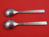 Bernadotte by Georg Jensen Sterling Silver Salad Serving Set 2pc HH WS Orig 9"