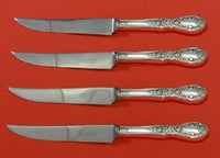 American Beauty By Manchester Sterling Silver Steak Knife Set HHWS 4pc Custom