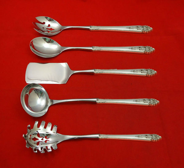 Queen's Lace by International Sterling Silver Hostess Set 5pc HHWS  Custom Made