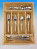 Stardust by Gorham Sterling Silver Flatware Set Service Mid Century Modern 35pcs