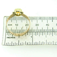 10k Rose Gold Genuine Natural Opal Victorian Wide Band Ring (#J5110)