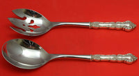 Meadow Rose by Wallace Sterling Silver Salad Serving Set 2pc HHWS  Custom Made