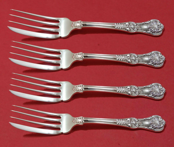 English King by Tiffany and Co Sterling Silver Fish Fork Set 4pc AS Custom Made