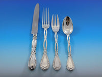 Royal by Puiforcat France Sterling Silver Flatware Set for 4 Service 20 Pieces