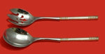 Aegean Weave Gold by Wallace Sterling Silver Salad Serving Set 2pc HH WS Custom