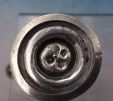 English Georgian Sterling Silver Muffineer with Chased Flowers c.1743 (#6461)