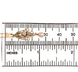 10k Yellow Gold Diamond and Pearl Lavaliere Pendant (#J4819)