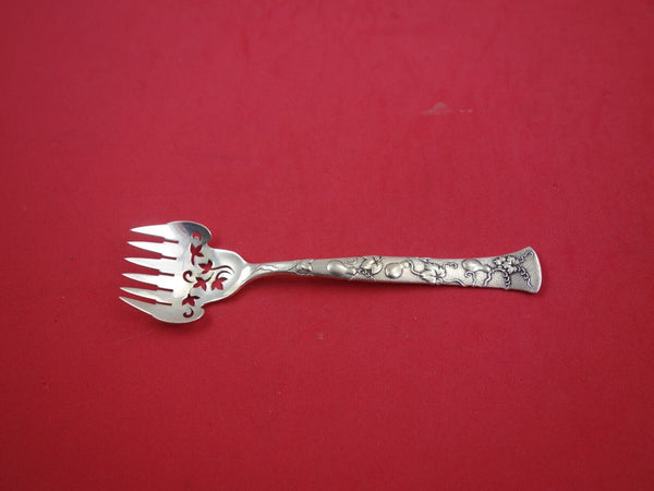Vine by Tiffany Sterling Silver Sardine Fork Pierced Gourd Motif IN TIFFANY BOOK