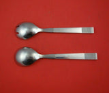 Parallel by Georg Jensen Sterling Silver Salad Serving Set 2pc HH WS Orig 8 3/4"