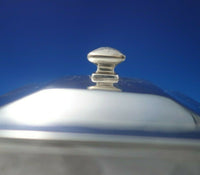 Woolley Sterling Silver Tea Caddy Arts and Crafts Style #33 3" x 3 1/4" (#5818)