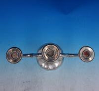 German .835 Silver Candelabra Pair 3-Light 11" x 11 1/2" Post 1886 (#4053)