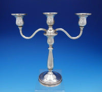 Prelude by International Sterling Silver Candlestick Pair 3-Light #N213 (#3752)