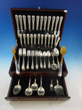 Feather Edge by Tuttle Sterling Silver Flatware Set For 12 Service 89 Pieces