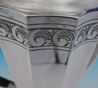 Crichton Brothers English Sterling Silver Demitasse Coffee Set 3pc (#3735)