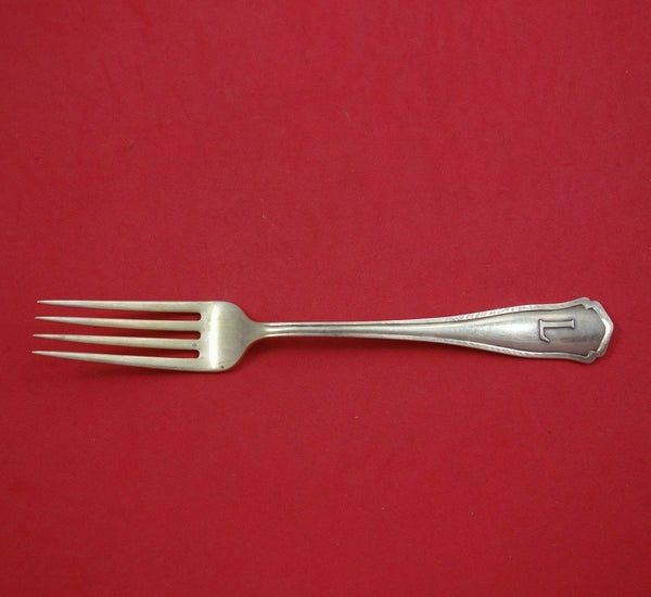 Dolores by Shreve Sterling Silver Dinner Fork with Applied Mono "L" 7 3/4"
