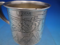 Nursery Rhyme by Webste Sterling Silver Baby Cup Angel Stork #4511 (#6705)