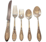 Gadroonette by Manchester Sterling Silver Flatware Set for 8 Service 40 pieces