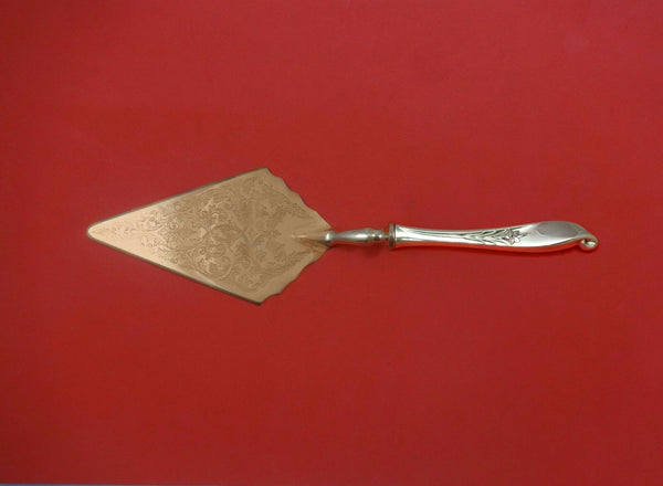 Wishing Star by Wallace Sterling Silver Pastry Server Fancy Vermeil HH Custom