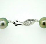Strand of Silver Tahitian Pearls Necklace 10-12MM (#J5030)