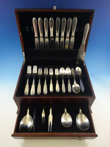 Mitra Mirror by Georg Jensen Stainless Steel Flatware Set For 8 Service Estate