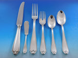 Piedmont by Buccellati Italy Silver Flatware Set for 12 Service 80 pcs Dinner