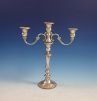 Decor by Gorham Sterling Silver Candelabra Pair 3-Light Fancy #1175 (#3031)