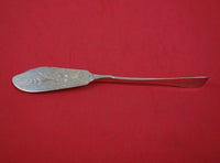 Antique Lily Engraved by Justis and Armiger Co Sterling Silver Master Butter HH