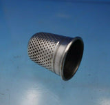 Swedish Sterling Silver Thimble Green Top #2 7/8" Tall x 3/4" Diameter (#6568)