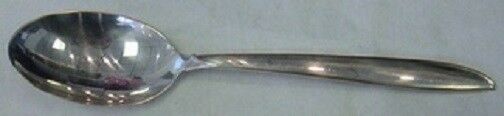 Silver Rhythm by International Sterling Silver Serving Spoon 8 1/2" Vintage
