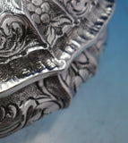 Romeo Miracoli Italian .800 Silver Jewelry Box Chased with 3-D Flowers (#6831)