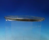 Glass Trivet Plate with Sterling Silver Overlay 7" (#5488)